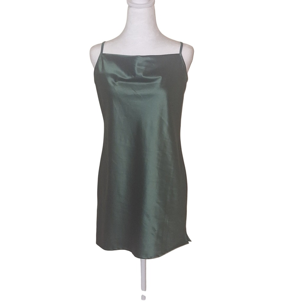 Heiress Emerald Green Slip Dress Size Medium Night Out Evening Clubwear‎ Party